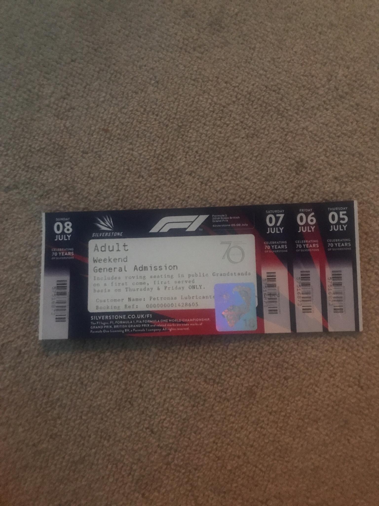 Vip F1 Ticket