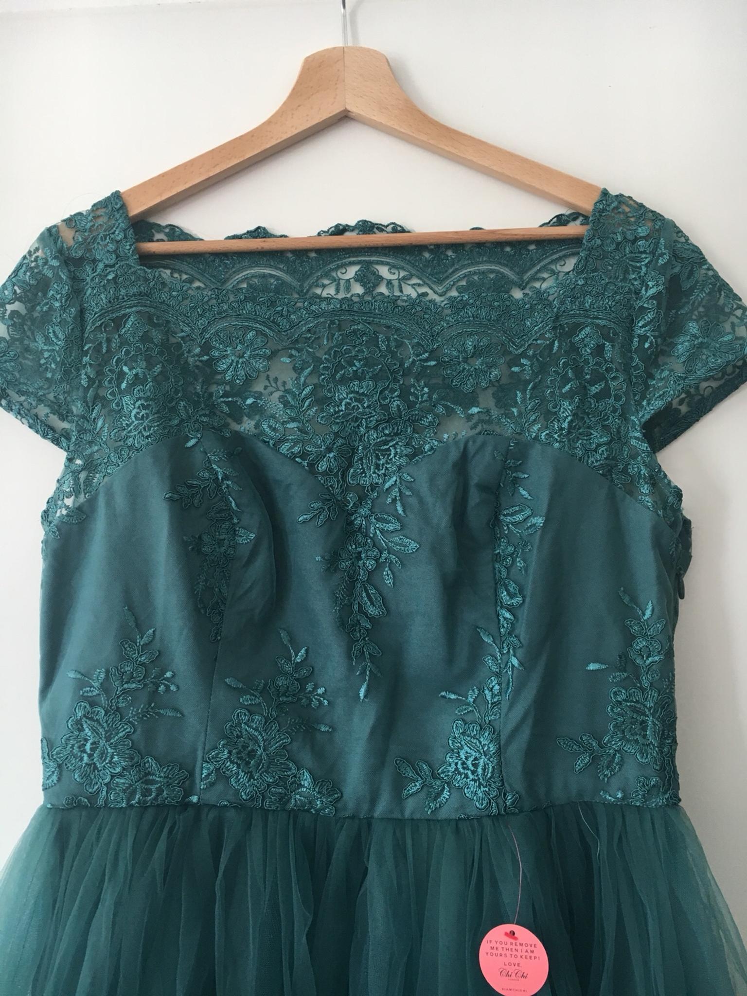 Chi Chi London Dress Gr 44 Uk 16 In Petrol In 1090 Kg Alsergrund For 25 00 For Sale Shpock