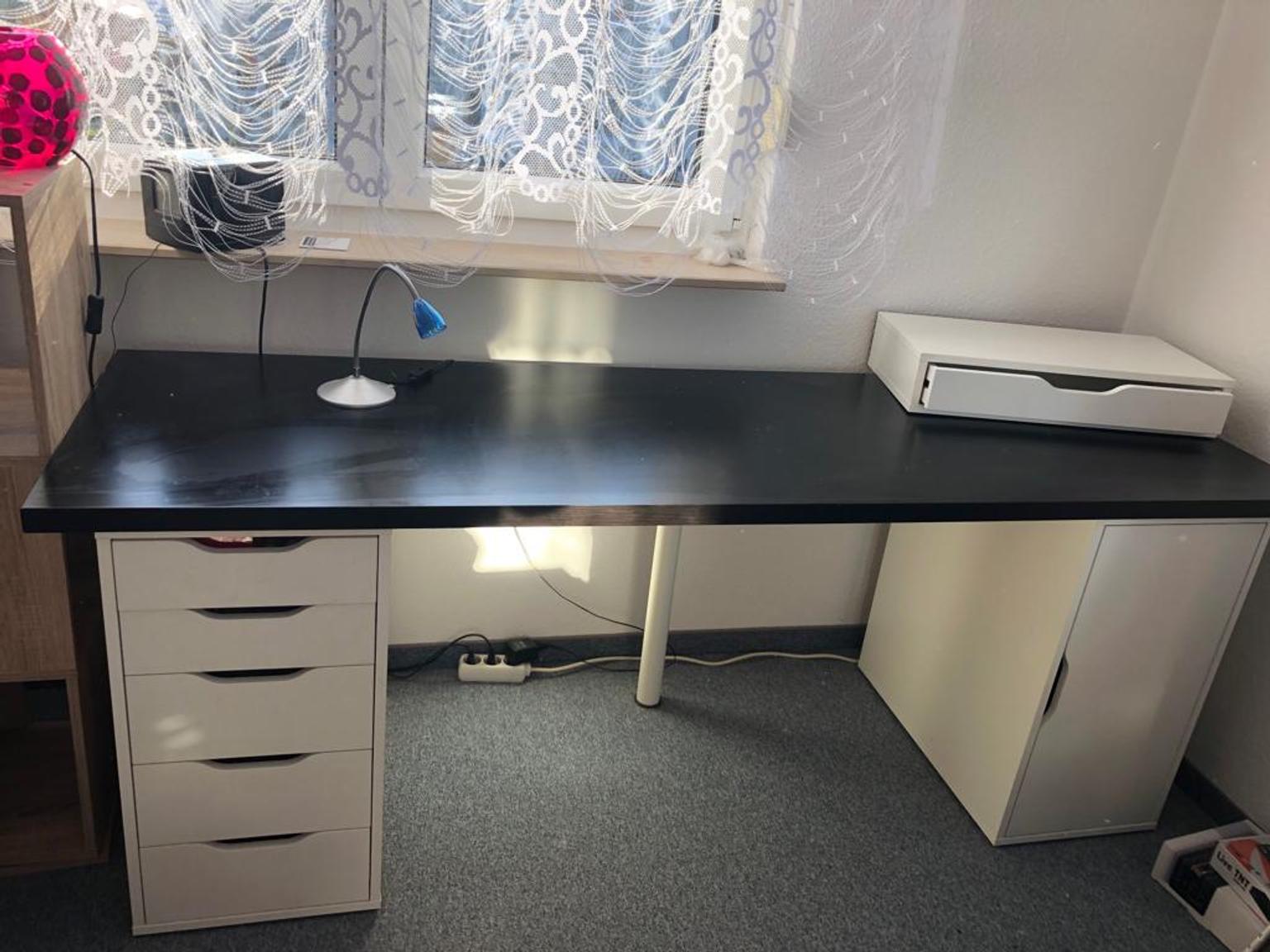 Wenn sie nicht so viel in ihren neuen tisch investieren wollen, dann empfiehlt es sich einen bürotisch gebraucht zu kaufen. Ikea Schreibtisch Schwarz - Riraikou