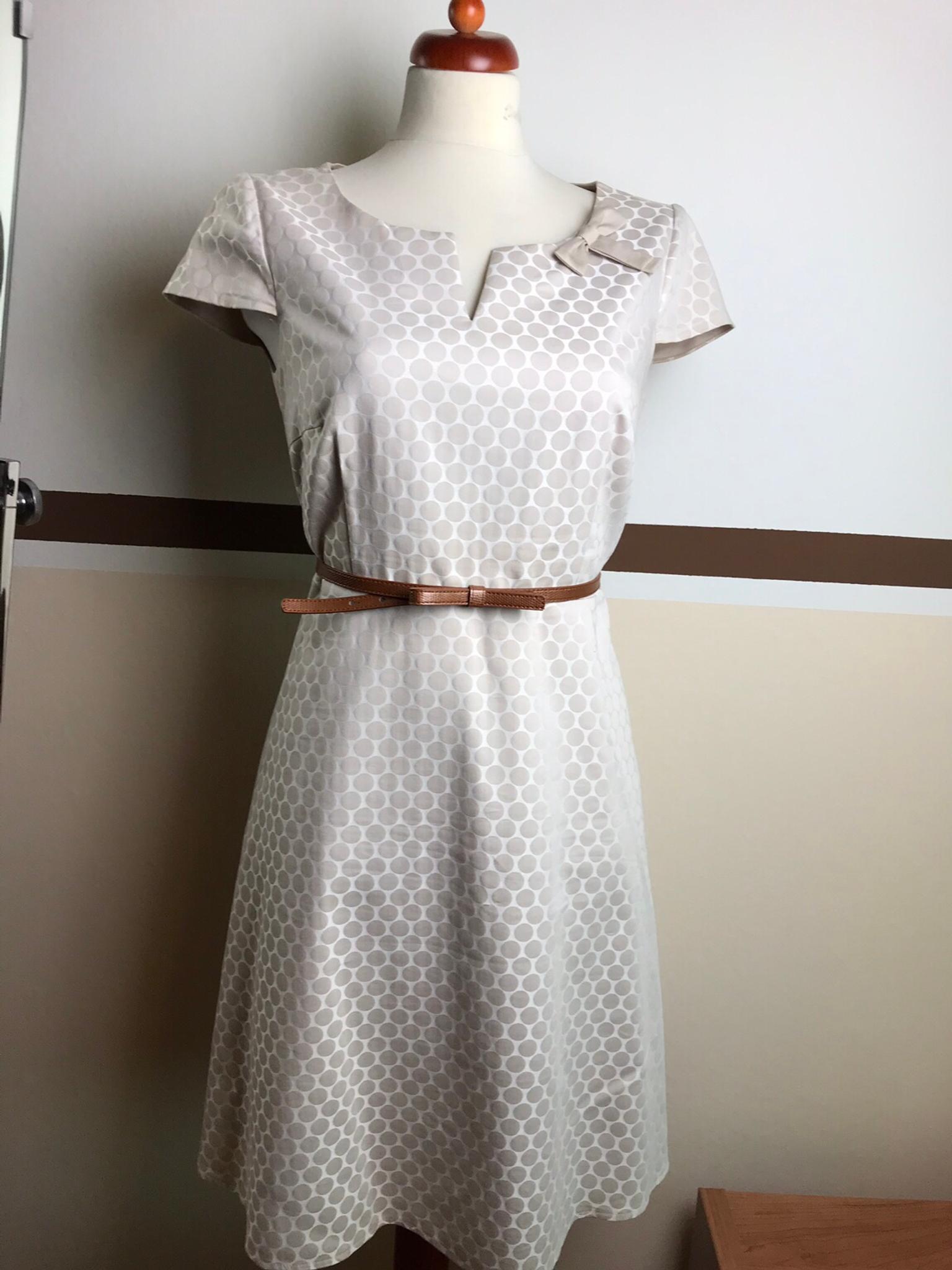 Comma Susses Kleid Creme Cognac Gr 38 Wneu In 13589 Berlin For 46 00 For Sale Shpock