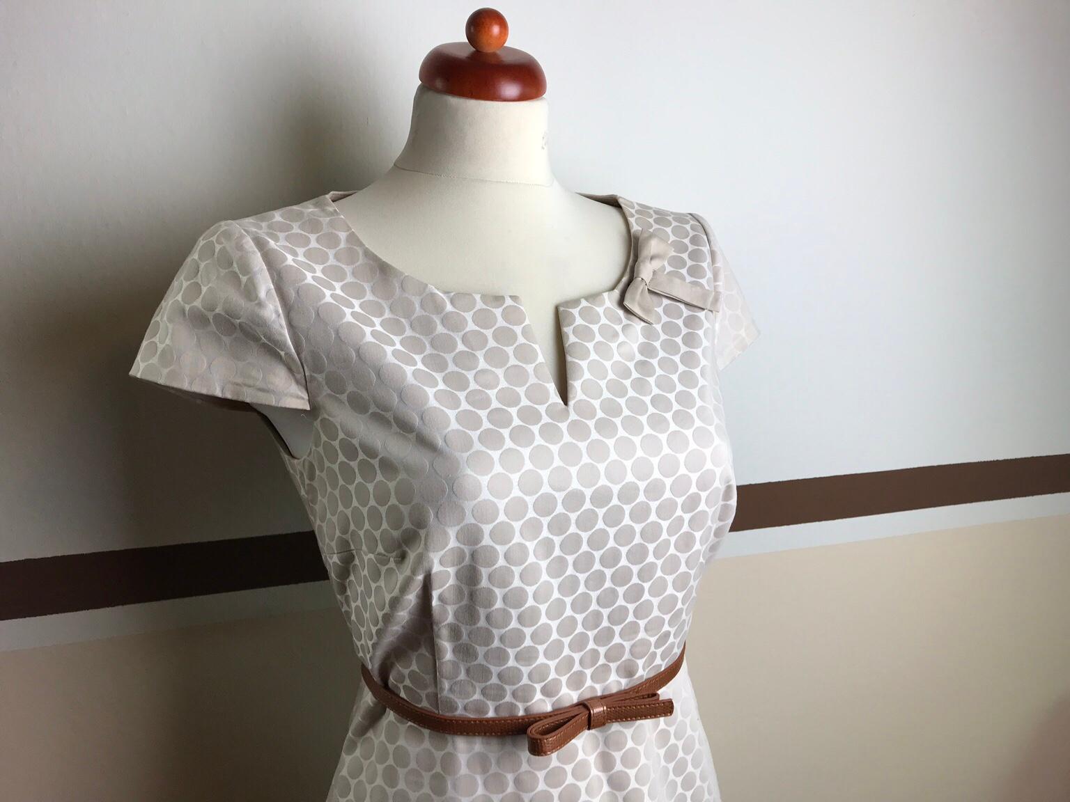 Comma Susses Kleid Creme Cognac Gr 38 Wneu In 13589 Berlin For 46 00 For Sale Shpock