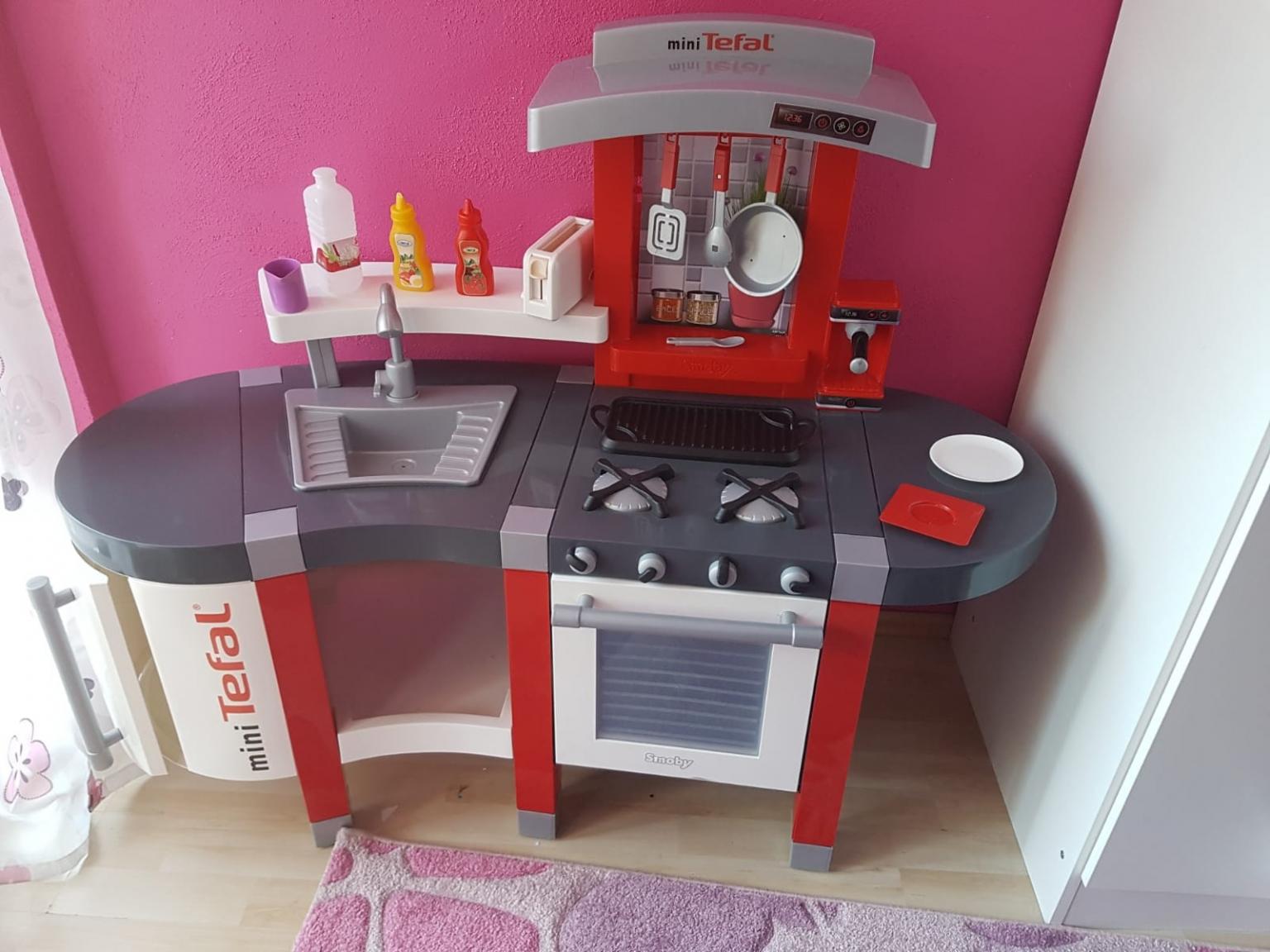 Spielkuche Kinderkuche Kinder Kuche Kp3470blu Spielzeug Mit Zubehor Blau Neu Gunstig Kaufen Ebay