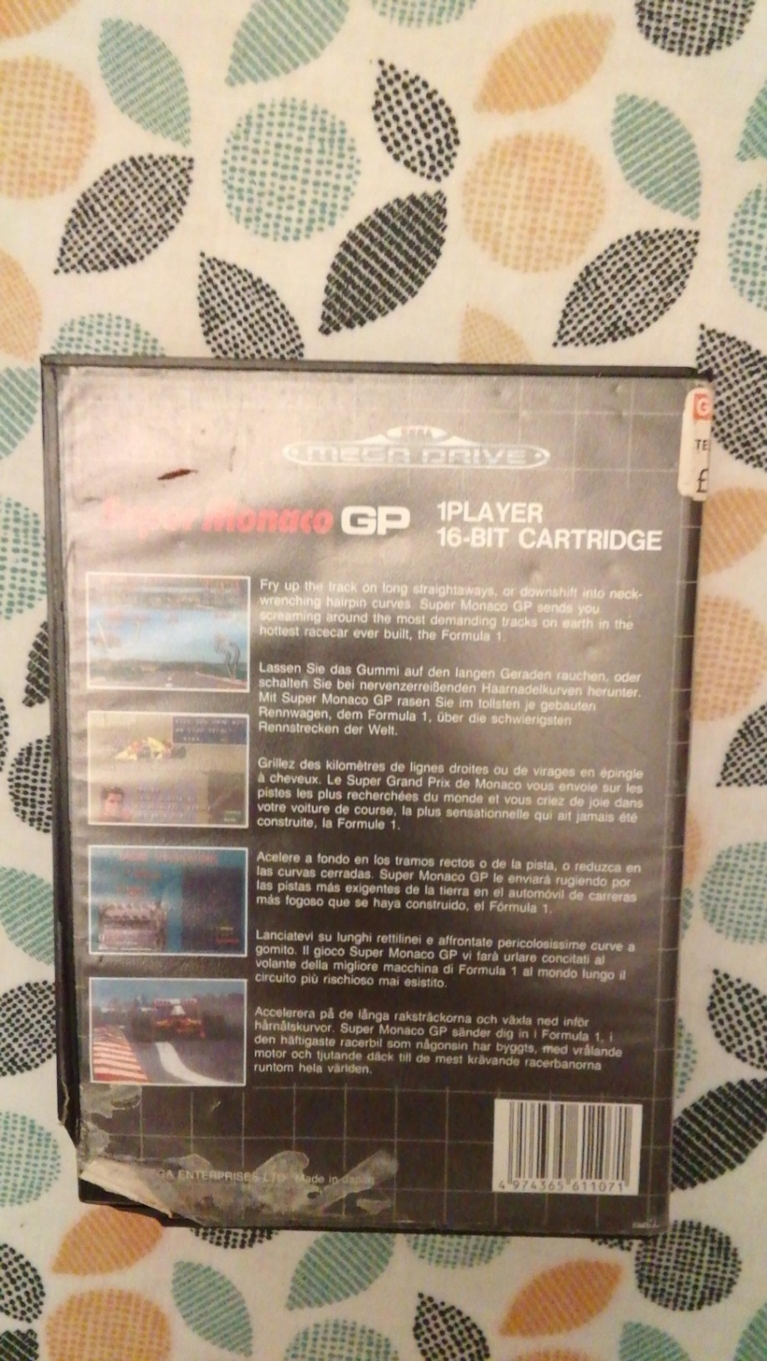Super Monaco Gp Mega Games 3 Sega Megadrive