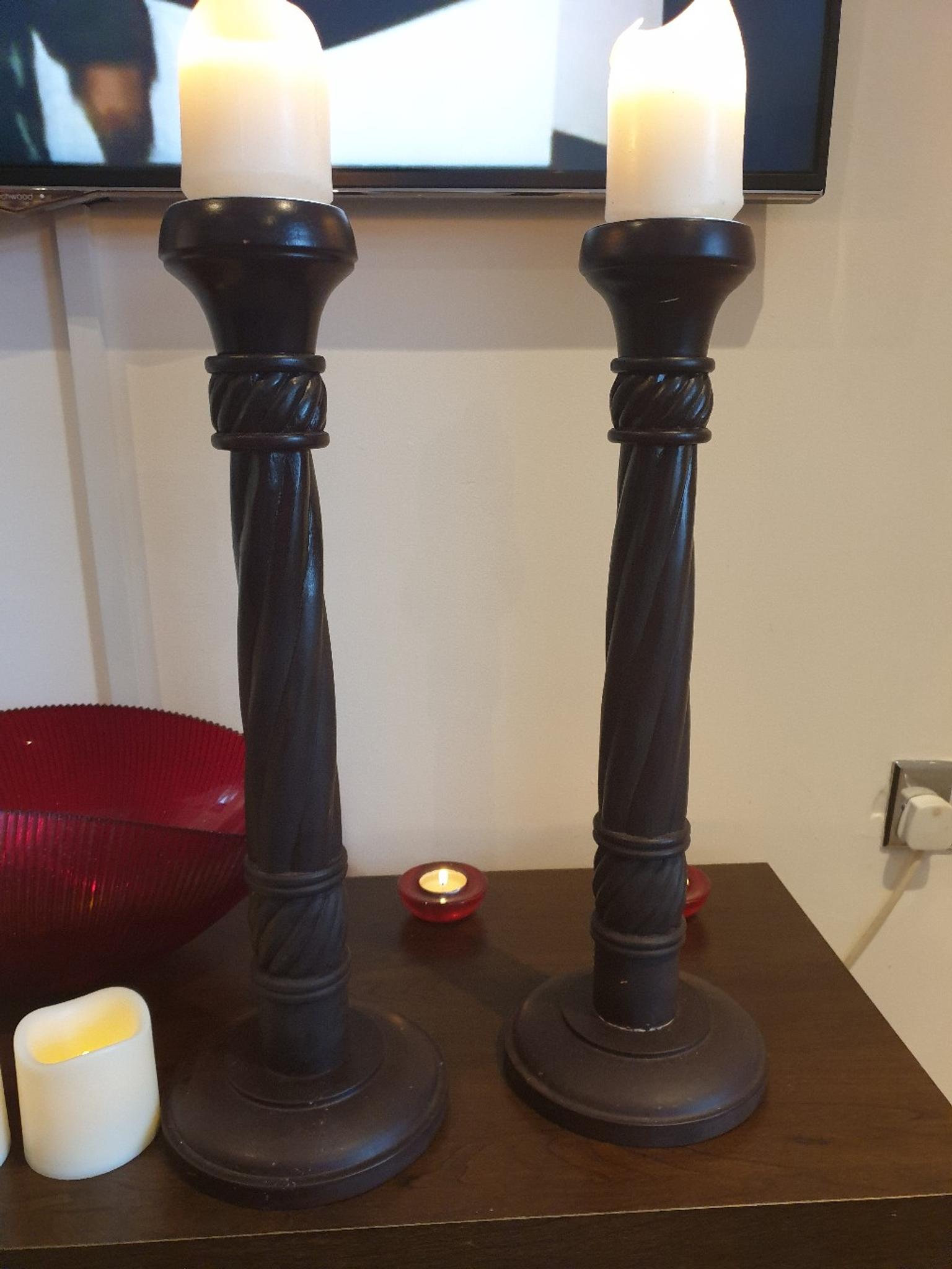 Apply for a wholesale account and buy tea light candle holders at wholesale. Large Darkwood Candle Holders From Dunelm In Ts28 Wingate For 10 00 For Sale Shpock