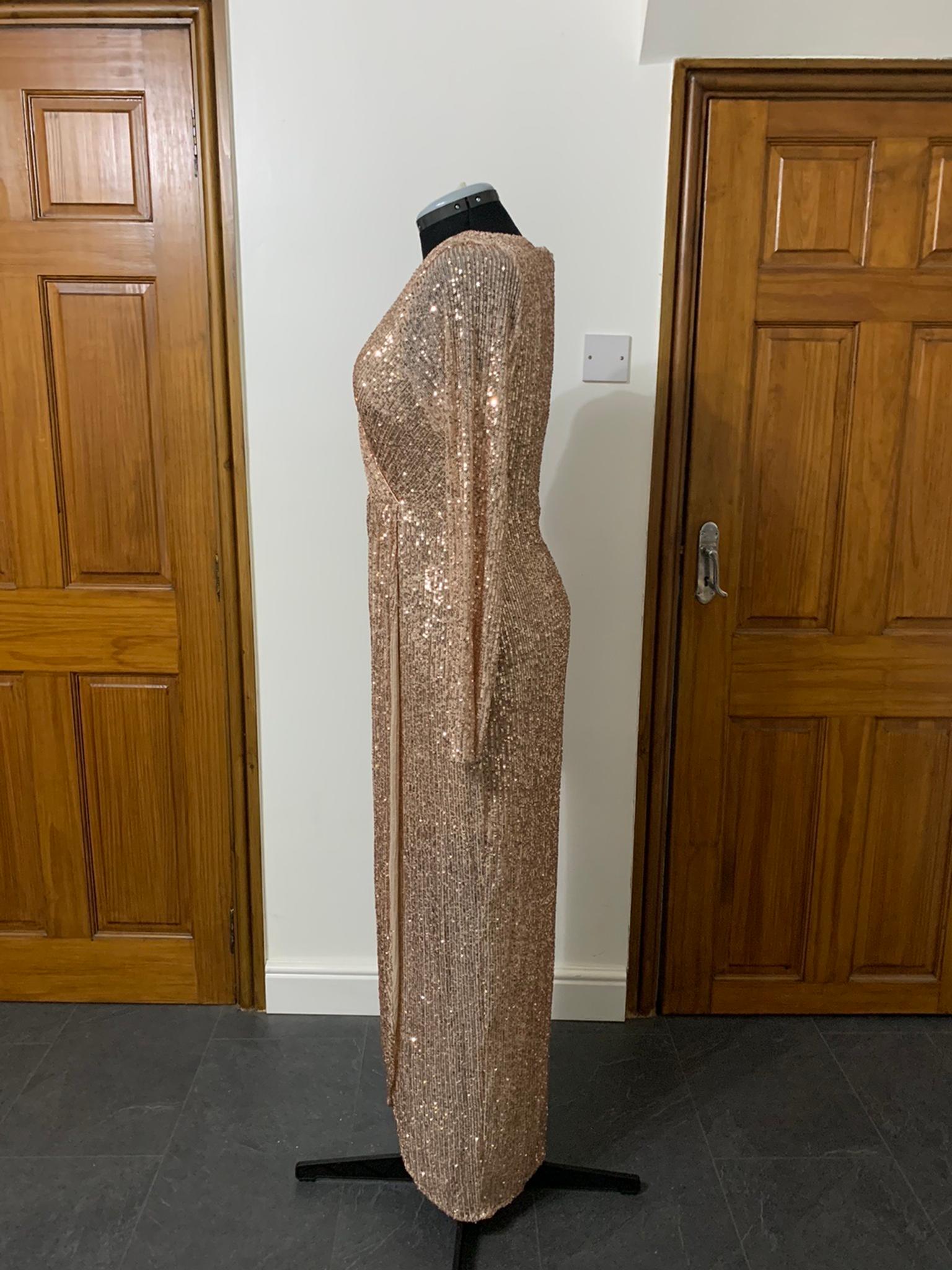 Rose Gold Long Sleeve Wrap Dress In Bd7 Bradford For 20 00 For Sale Shpock