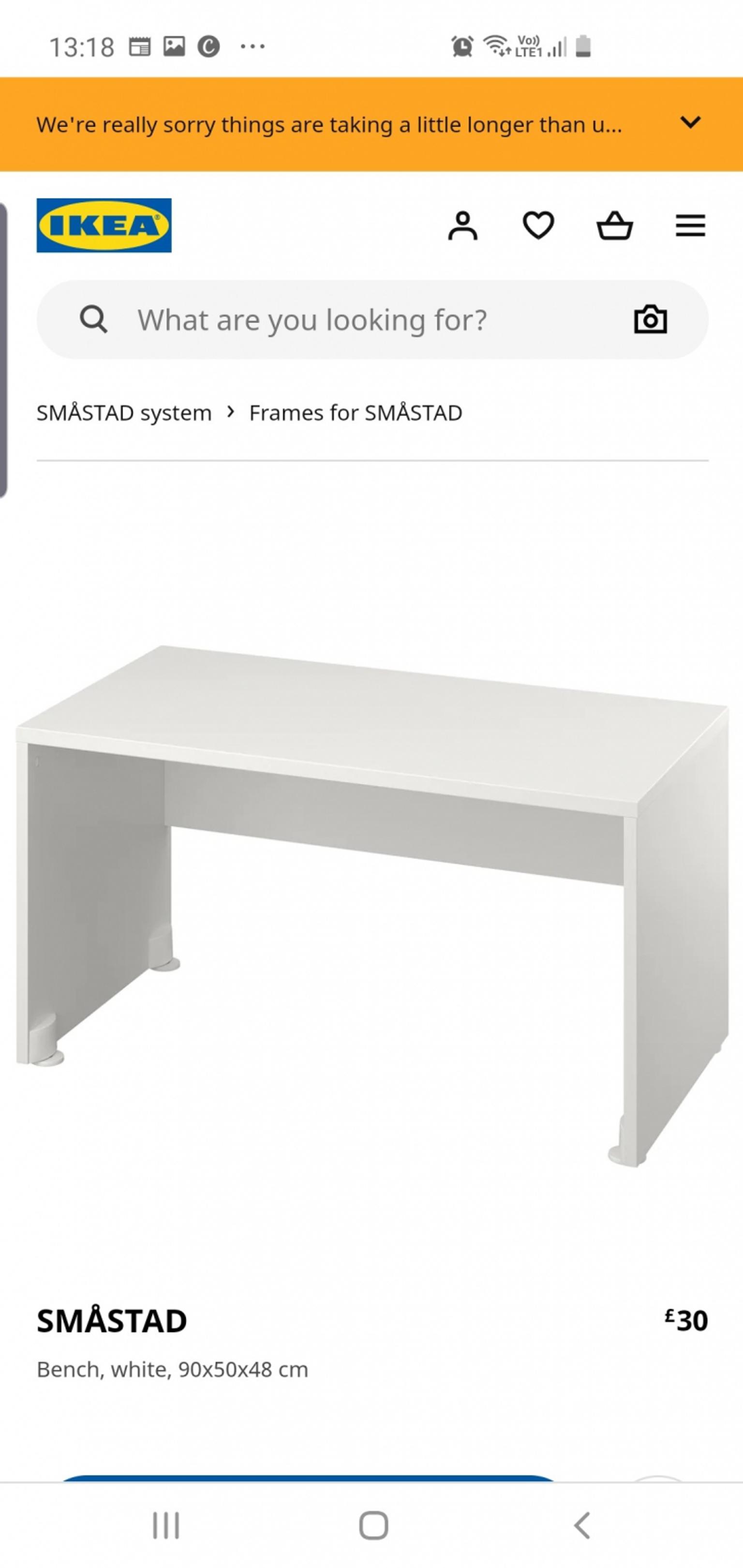 The large storage bench is also from the ikea stuva line, the drawer can be pulled out completely and the bench can also be used as a desk. Ikea Stuva Smastad Bench Table In N17 Haringey Fur 10 00 Zum Verkauf Shpock At