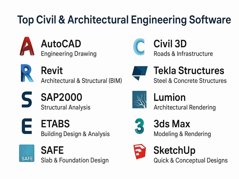 Top Software for Civil and Architectural Engineering