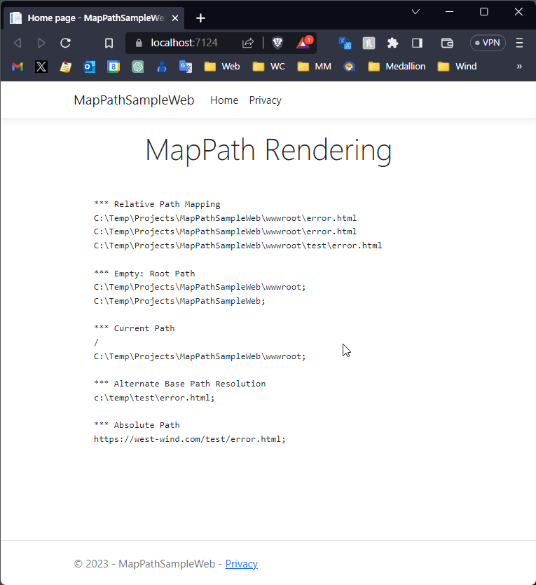 Map Physical Paths With An HttpContext MapPath Extension Method In 