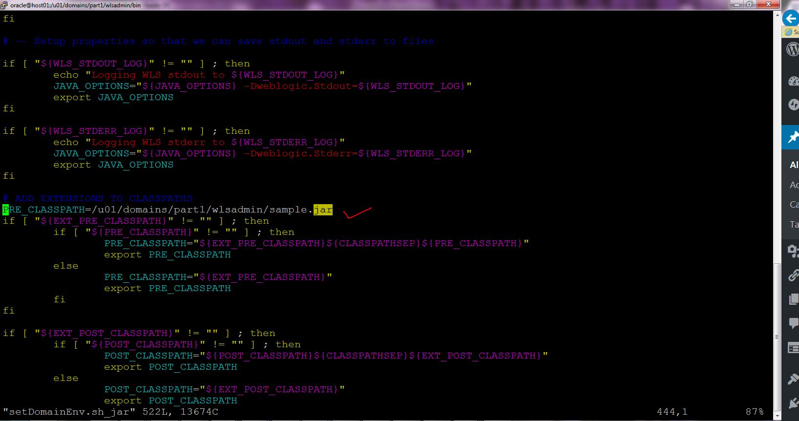 ADDING JAR FILE BY MODIFYING CLASSPATH Middleware Wonders