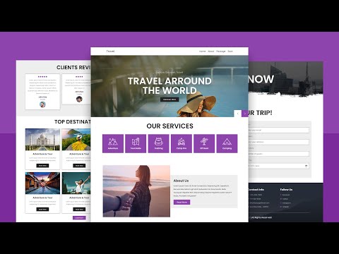 Responsive Travel Website Design Using Html Css 100 Free Source Code Download Freewebsitecode - Premium Light Background Gallery - Ultra HD