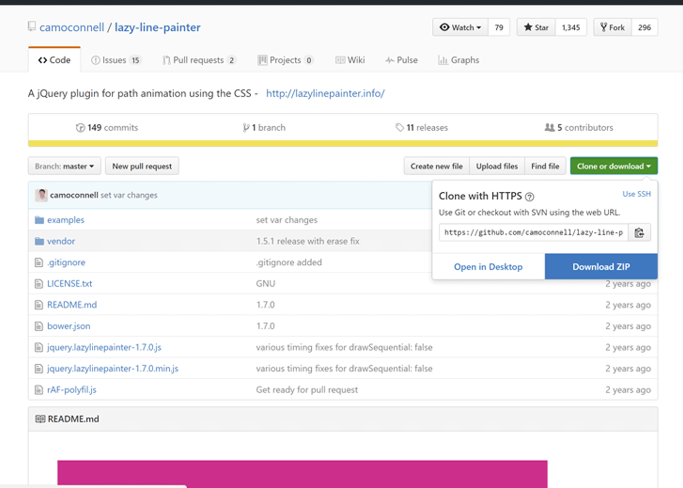lazy line painter github image