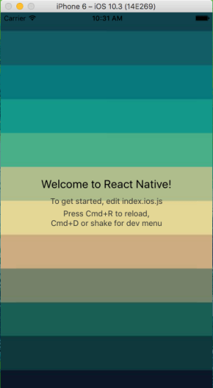 react native background screen adding output final