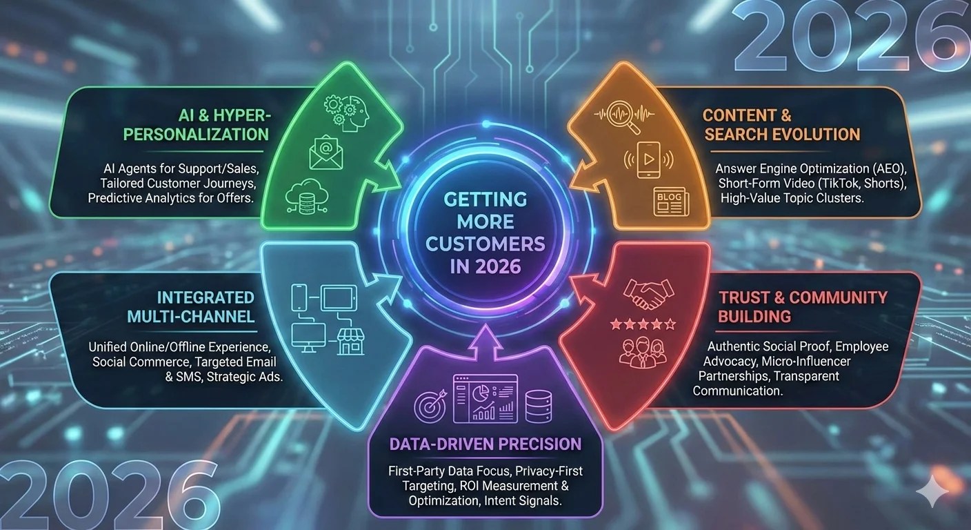 The 2026 Blueprint How To Get More Customers Webscape Digital The 2026 Blueprint Graphic 
