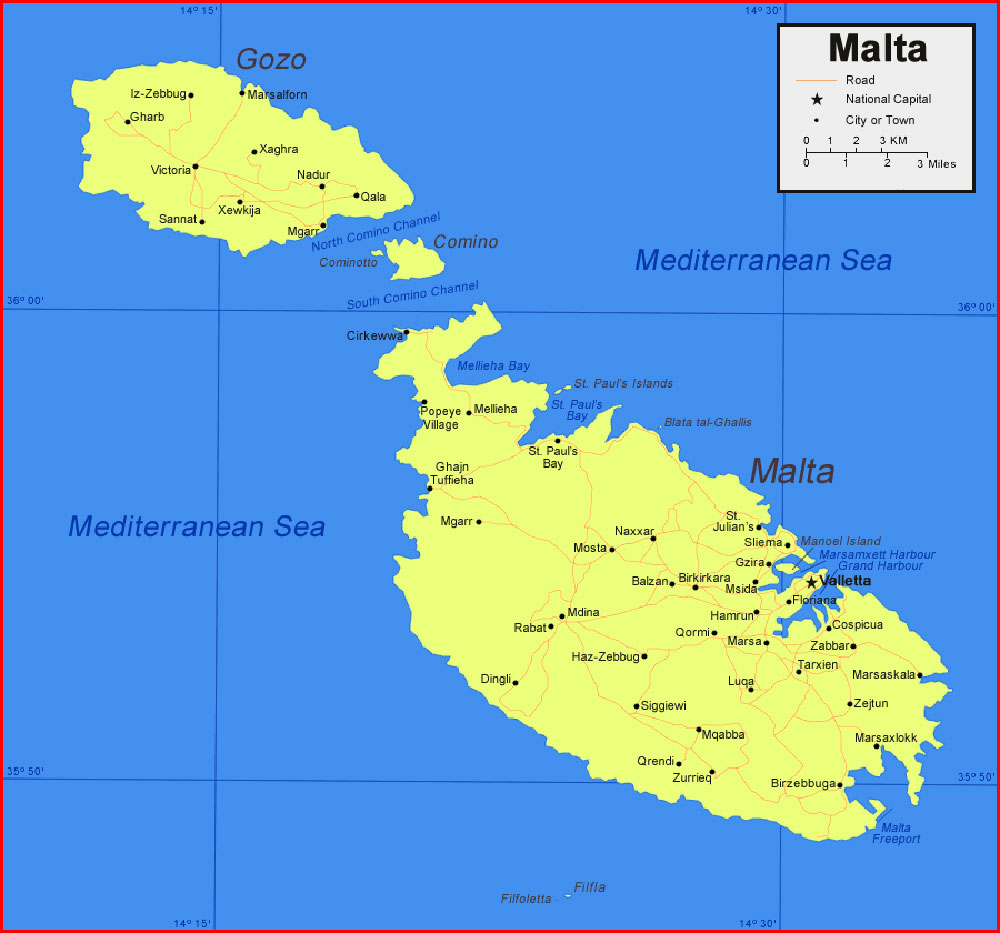 Malta Map Web Sejarah Malta Map 