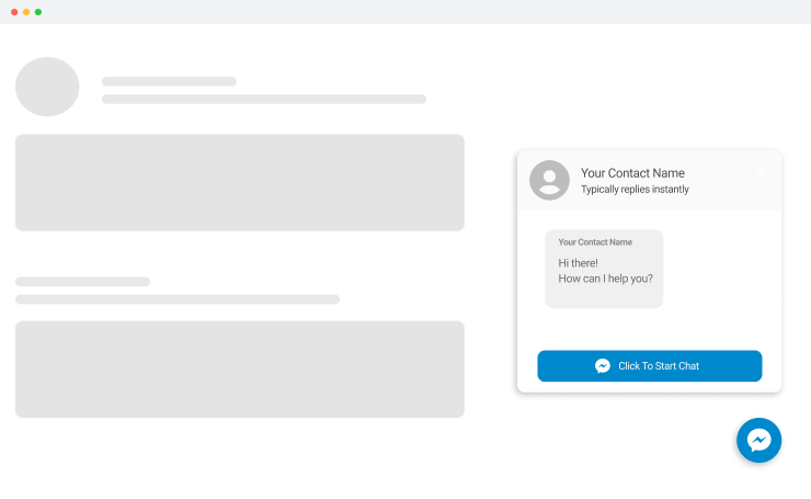 Create your own website for free with an easy wysiwyg website builder. A Free Fully Customizable Responsive Messenger Chat Button Widget For Tailor Brands Website Builder