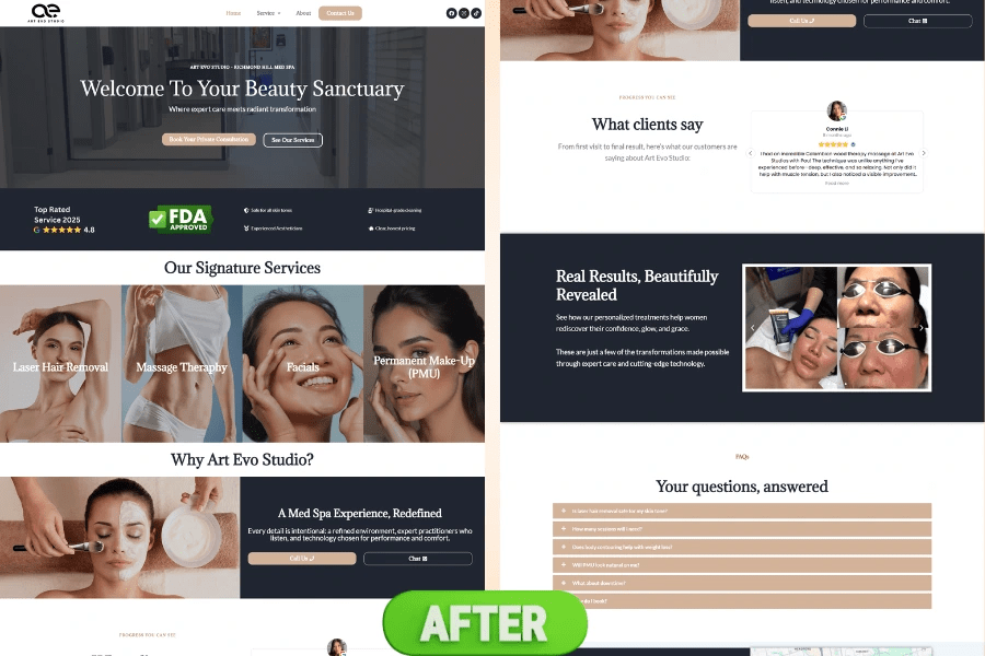 After Revamp Website Image