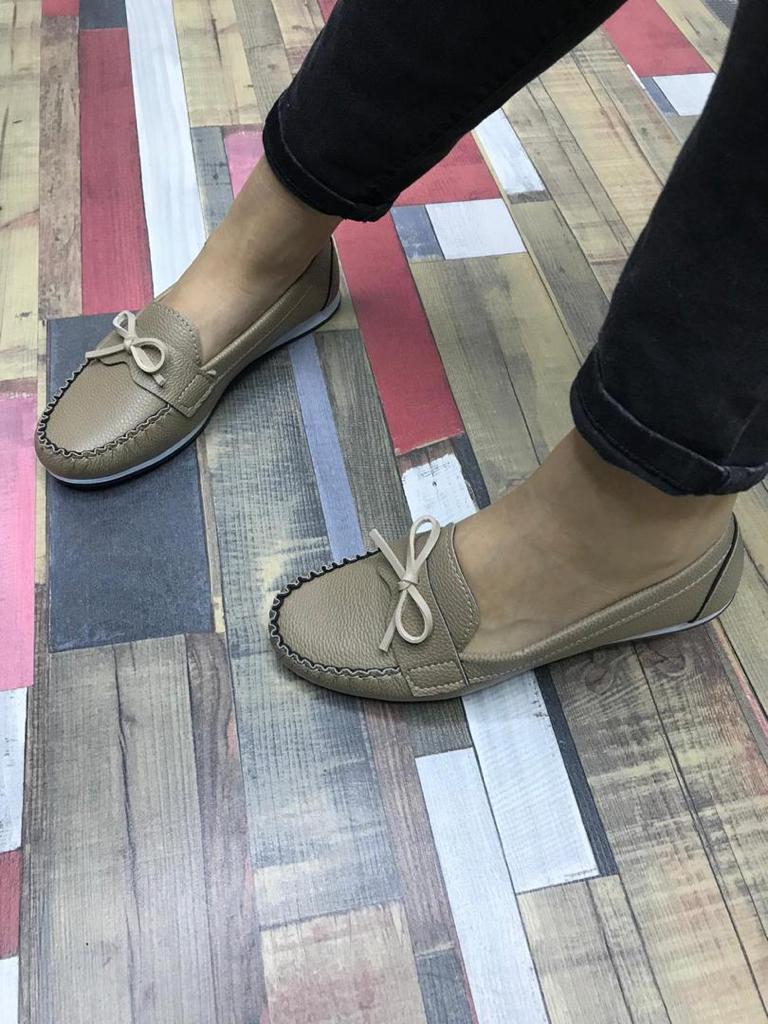 Flat female shoes