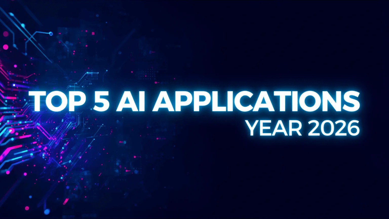 Top 5 AI For The Year 2026 Webstrot AI 1536x864 