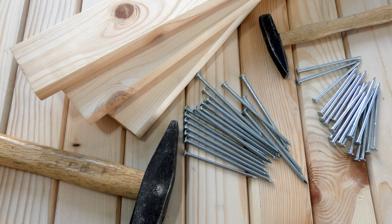 nails and hammer