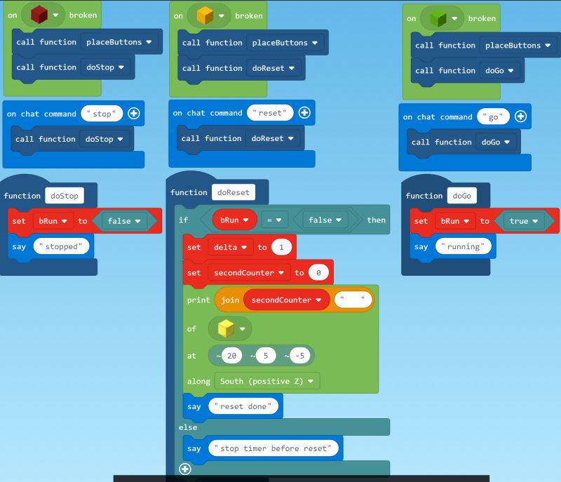 Handy Timer Block By Block Tutorial Video In Makecode For Minecraft - Light Background Collection - Mobile Quality