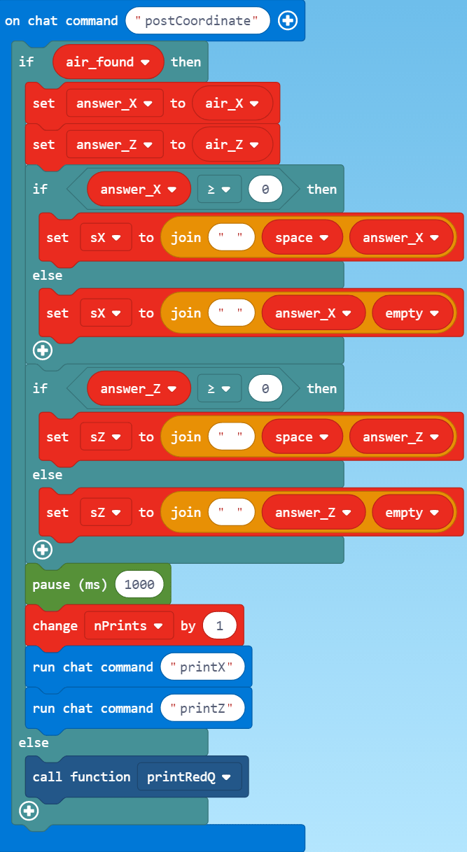 Coordinates Tutor in MakeCode for Minecraft | We Code MakeCode