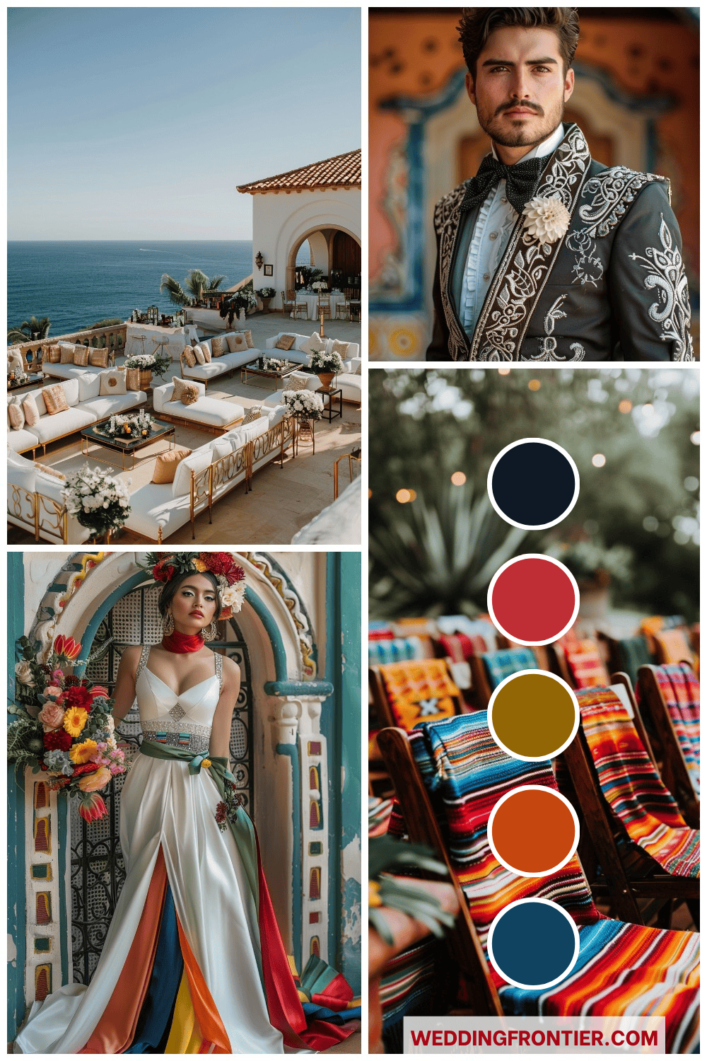 Colorful mexican wedding theme ideas for a fiesta