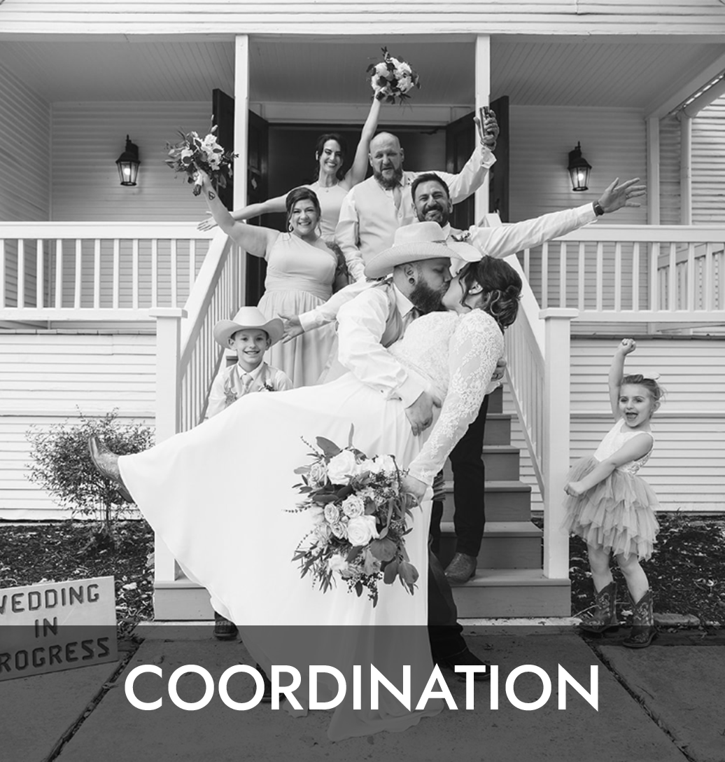 Black and White Coordination family having fun