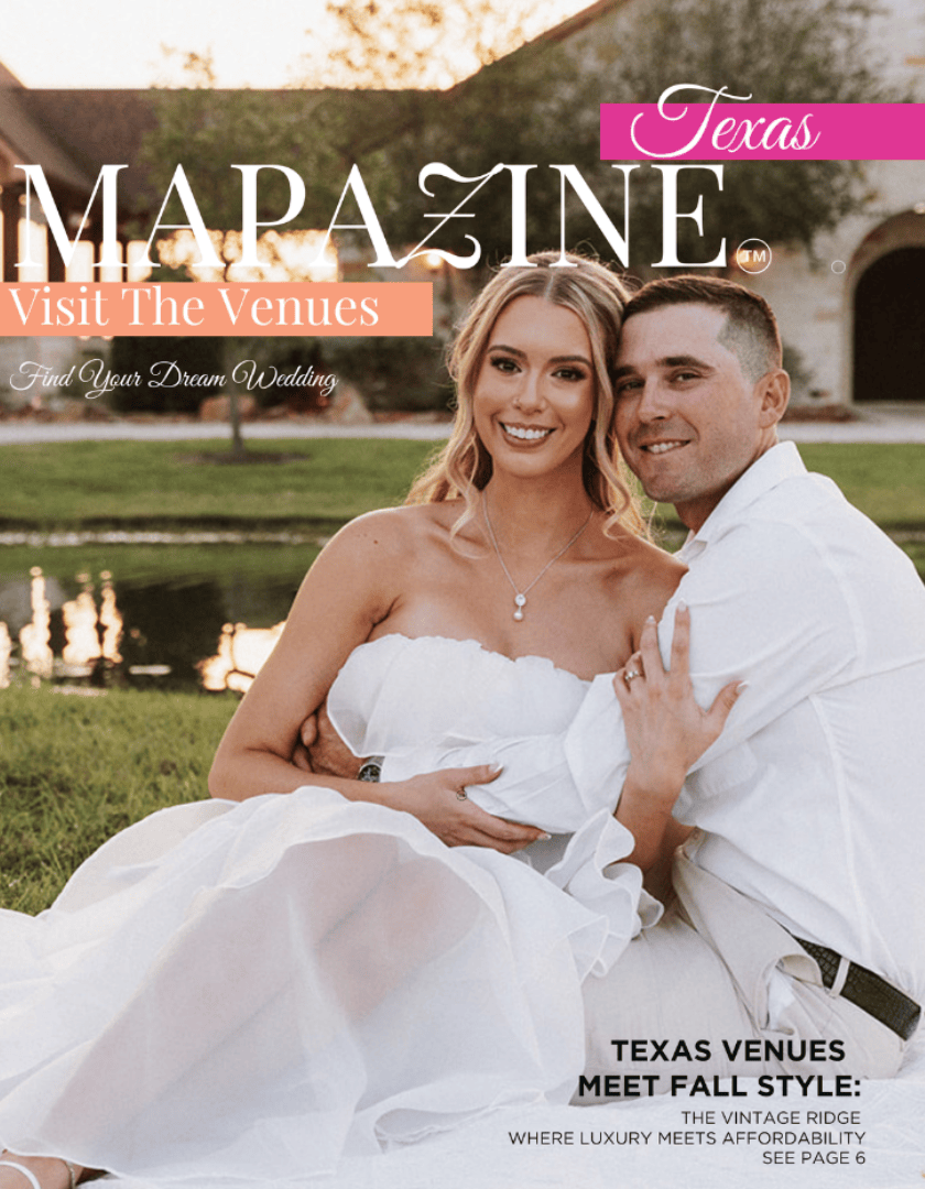 Texas Mapazine cover, photography by Weddings Unlimited