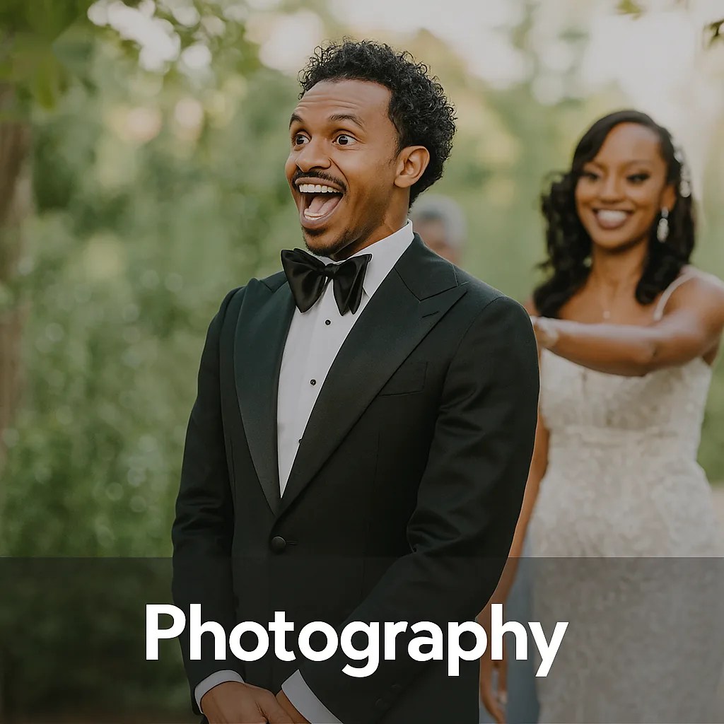 Unlimited time wedding photography, $1,950