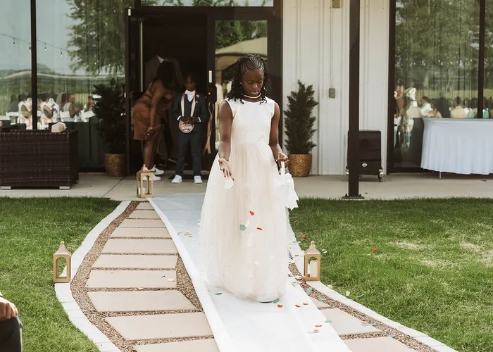 Candid wedding moment at The Acre At 920, Crowley, TX