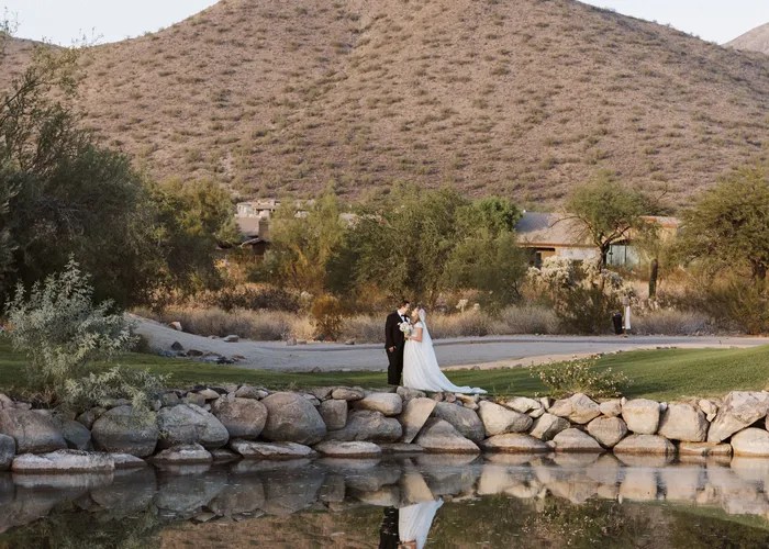 Wedding party celebration at Ancala Country Club, Scottsdale, AZ