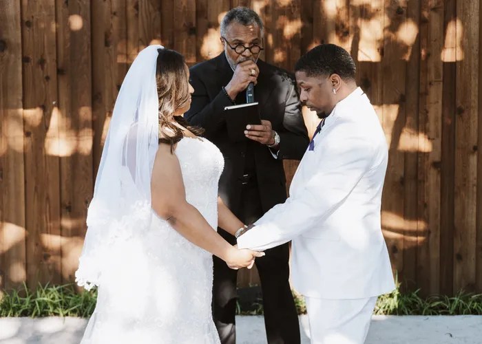 Wedding ceremony at Anchora Event Center, Mansfield, TX