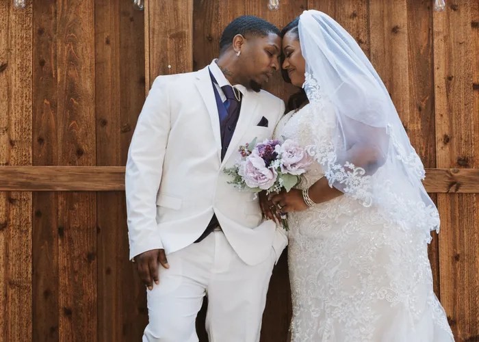 Candid wedding moment at Anchora Event Center, Mansfield, TX