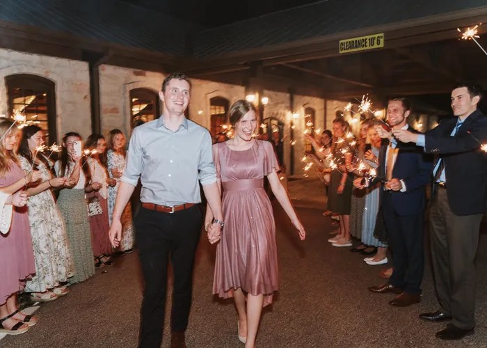 Candid wedding moment at The Springs in Angleton, Angleton, TX