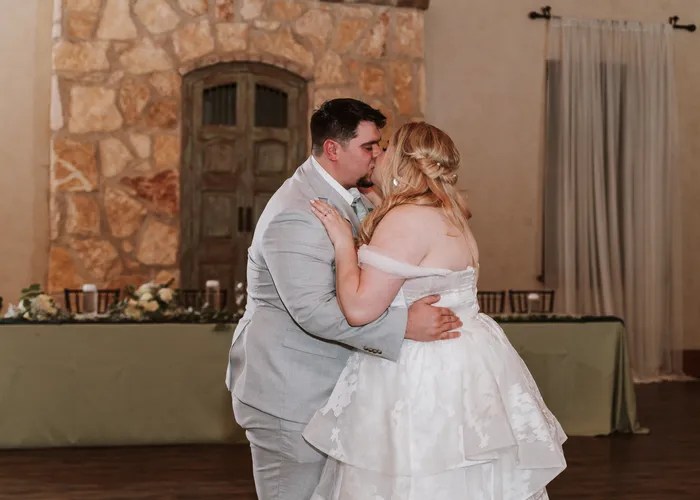 First dance at Balmorhea Weddings and Events, Magnolia, TX