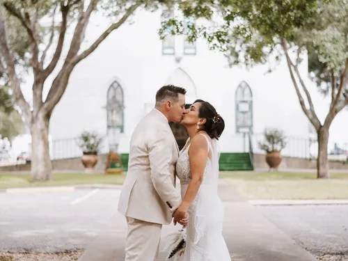 Blase's Hall wedding venue exterior, Hallettsville, TX