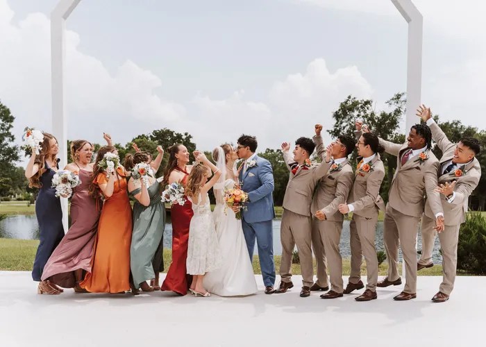 Wedding celebration at Bluebird Haven Estates, Madisonville, TX