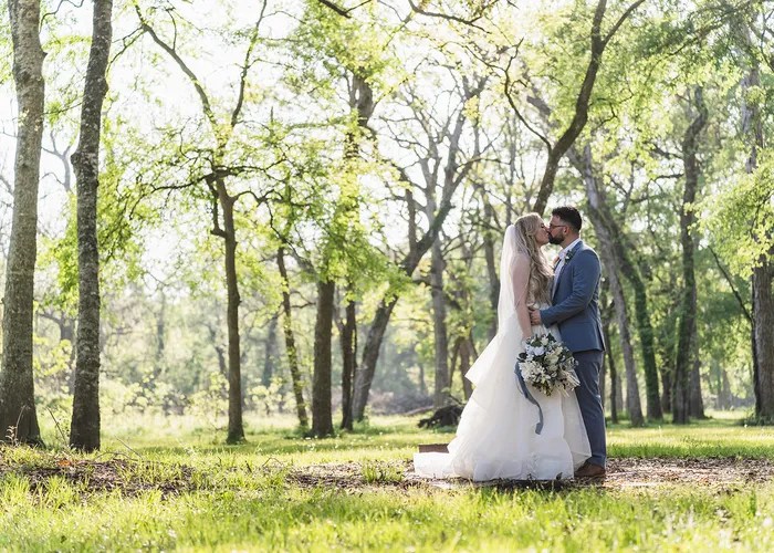 Wedding ceremony at Brazos Bend State Park, Needville, TX