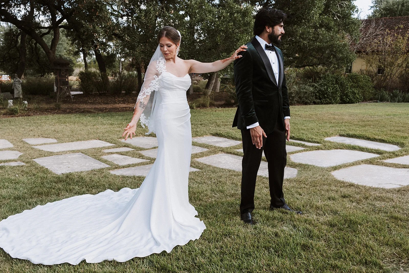 Mikala & Moe's candid moment at Camp Lucy, Dripping Springs, TX