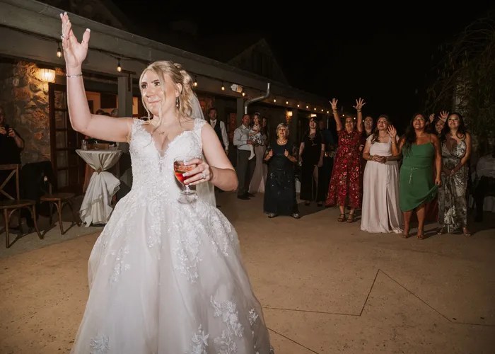 Candid wedding moment at Canyon Springs Golf Club, San Antonio, TX