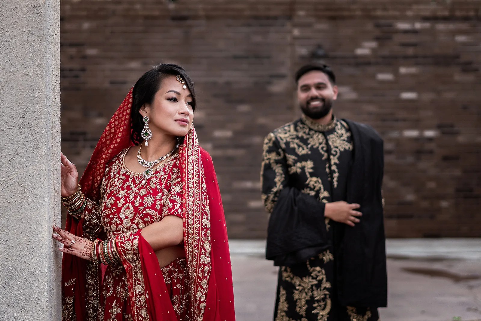 Deborah & Hasheem's wedding ceremony at Chateau Crystale, Houston, TX