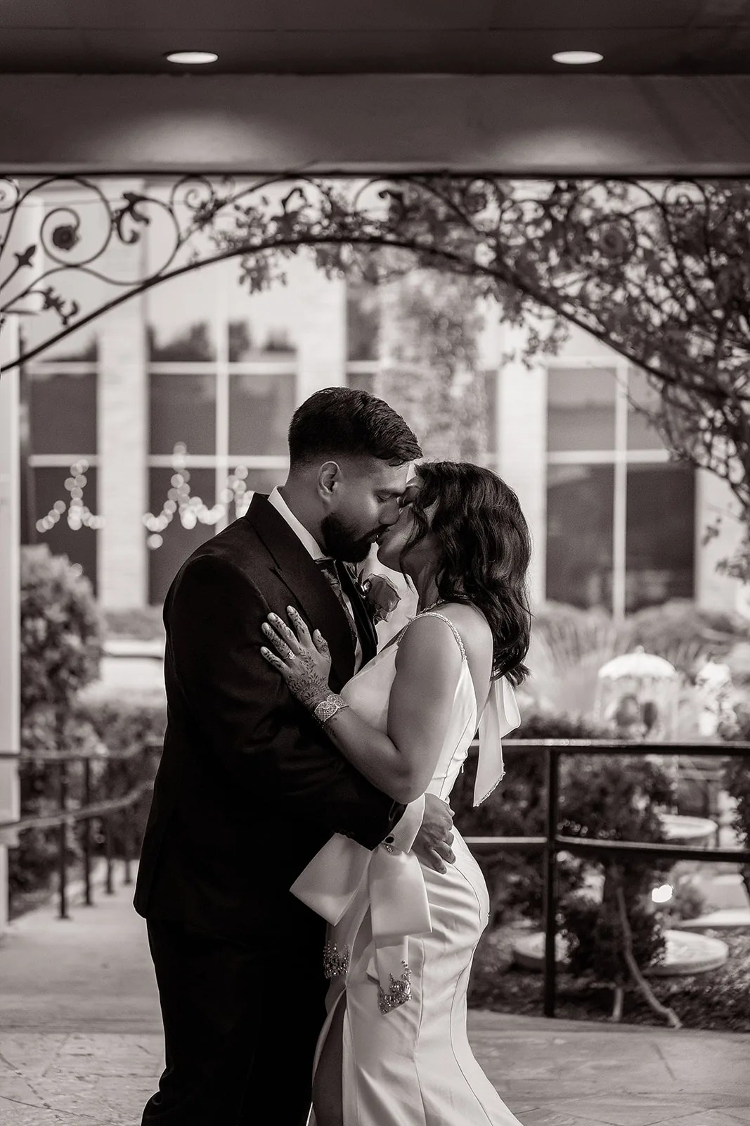 Deborah & Hasheem's reception details at Chateau Crystale, Houston, TX
