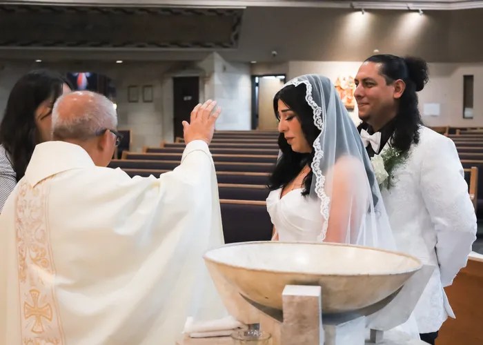 Wedding ceremony at Corona Ranch and Rodeo Grounds, Laveen Village, AZ
