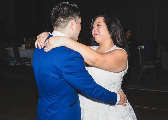 Candid wedding moment at Courtyard by Marriott Austin Pflugerville, Pflugerville, TX