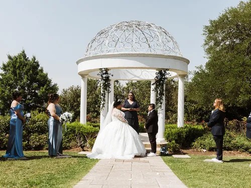 The Gardens of Cranesbury View wedding venue interior, New Braunfels, TX