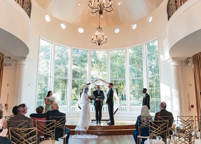 Wedding ceremony at The Springs in Cypress, Cypress, TX