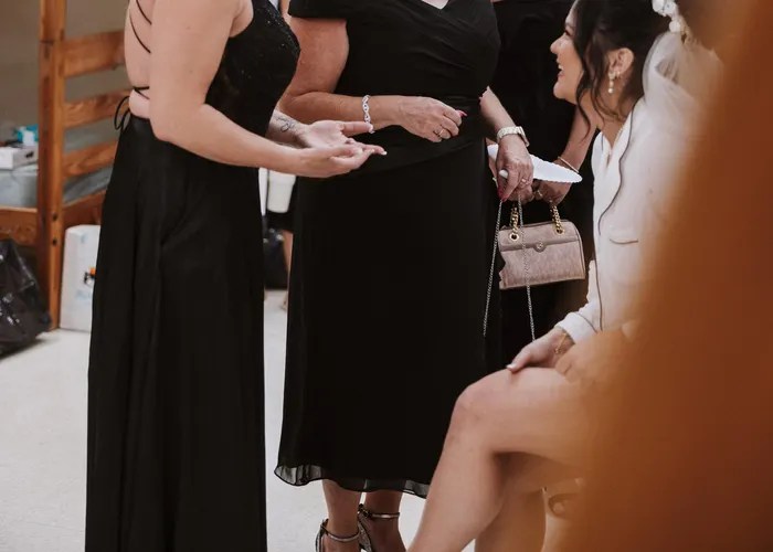 Candid wedding moment at Desert Outdoor Center at Lake Pleasant, Peoria, AZ