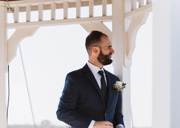 Wedding ceremony at Enchanted Ranch, San Marcos, TX