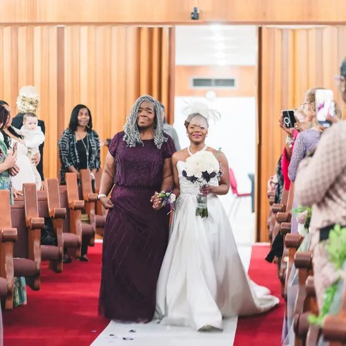 Sandy & Aaron's wedding at First Shiloh Missionary Baptist Church, Houston, TX