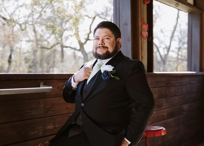 Wedding ceremony at Circle of Seven Ranch, East Bernard, TX